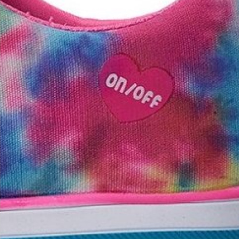 Skechers winkle Toes Rainbow Brights Casual Sneake - Picture 10 of 13